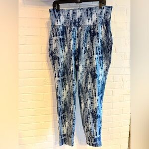 Old Navy Blue Tie-Dye Track Joggers